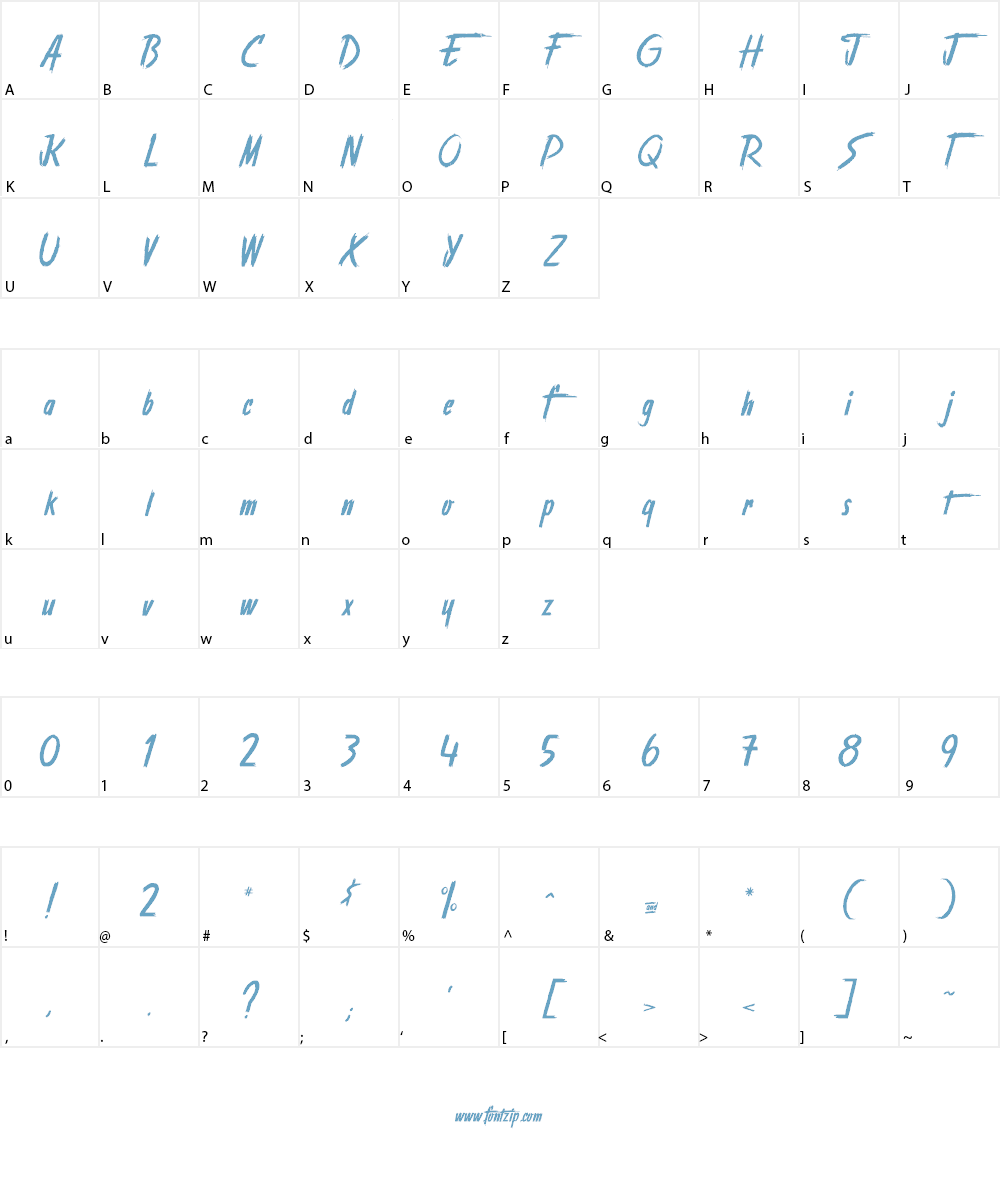 Stranger back in the Night Font Character